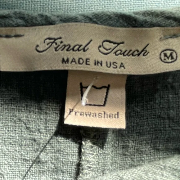 Khaki colored 100% cotton short sleeve loose fitting dress/coverup. Never worn - Picture 7 of 8